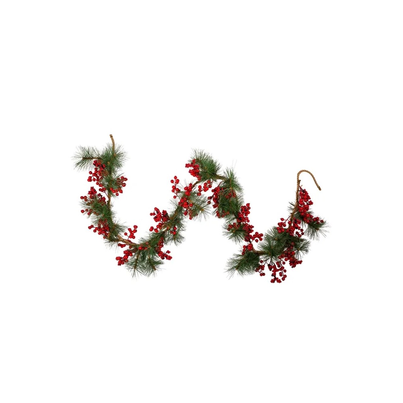 KSA 9' x 13.75" Berry Rope Artificial Christmas Garland, Unlit